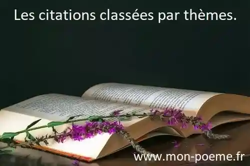 Les citations classées par thèmes