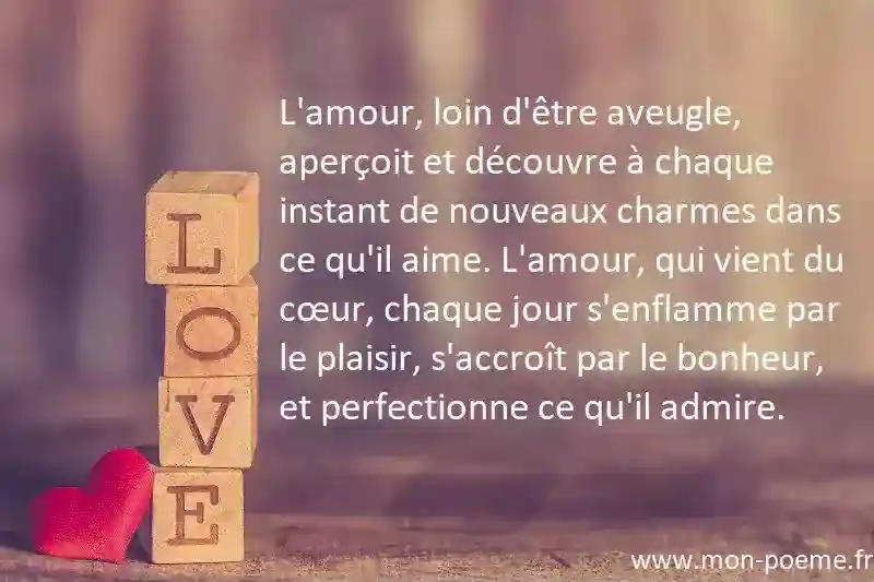 Les citations sur l'amour.