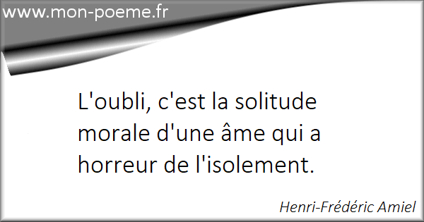 oublier l'oubli